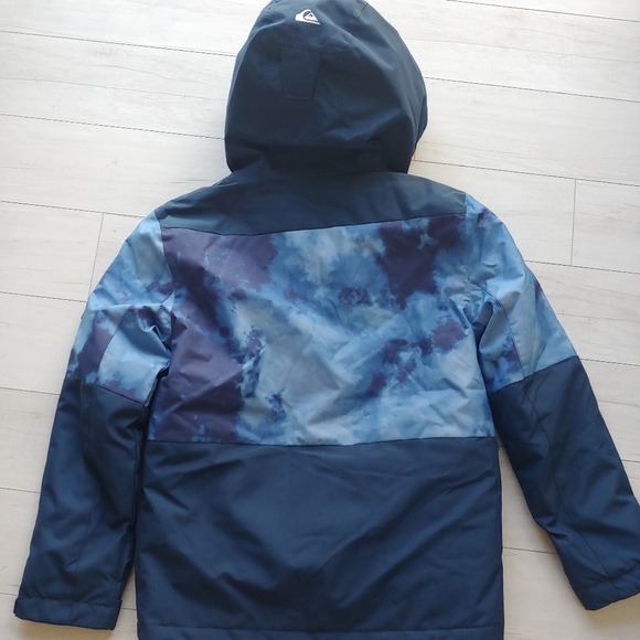 Quiksilver NEW boys Mission Print Block Snow Jacket - Picture 8 of 11